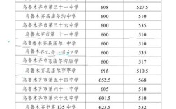 乌市初中录取分数线是多少？