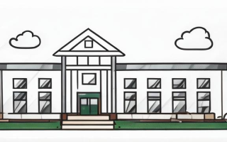 如何绘制一个简单的学校场景？