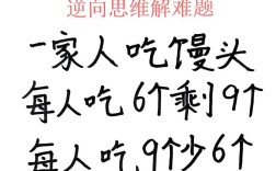 逆向思维的题目