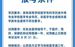 中西医助理医师报名条件有哪些具体要求？
