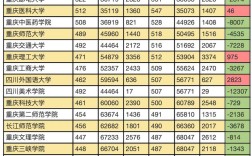 重庆211录取名次多少？