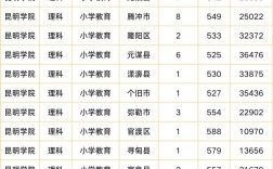 昆明学院录取分数线是多少？