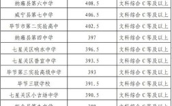 毕节高中录取分数线多少算及格？