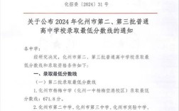 化州初中录取线到底是多少？