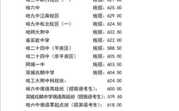 哈尔滨高中录取分数线是多少？