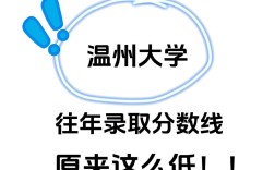 温州大学录取分数线是多少？