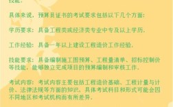 预算员考试报名条件有哪些？