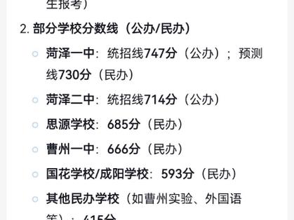 菏泽初中录取线最新标准是多少?-图1 菏泽初中录取线最新标准是多少?-图1