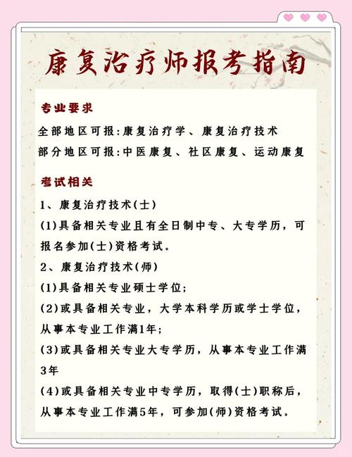 康复理疗师证报名条件有哪些?-图2 康复理疗师证报名条件有哪些?-图2