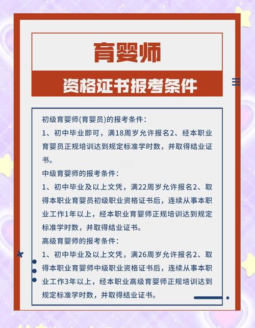 浙江育婴师报名条件有哪些?不同学历和年龄要求有何区别?需要准备哪些材料?-图1 浙江育婴师报名条件有哪些?不同学历和年龄要求有何区别?需要准备哪些材料?-图1