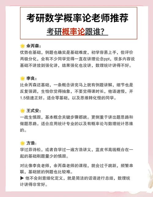 考研概率论跟哪个老师好?-图1 考研概率论跟哪个老师好?-图1