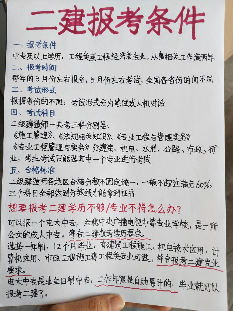 泉州二建报名条件具体有哪些要求?-图2 泉州二建报名条件具体有哪些要求?-图2