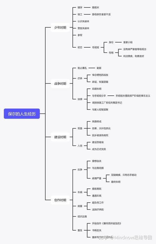 钢铁是怎样炼成的思维导图有哪些核心要点？-图3