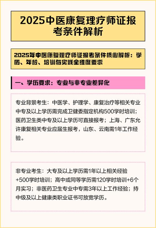 2025年康复师报名条件有哪些具体要求?-图2 2025年康复师报名条件有哪些具体要求?-图2