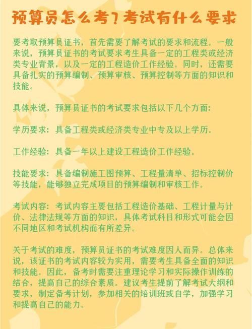 预算员考试报名条件有哪些?-图1 预算员考试报名条件有哪些?-图1