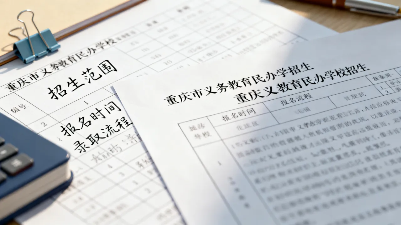 重庆义务教育民办学校招生规则说明 重庆义务教育民办学校招生规则说明