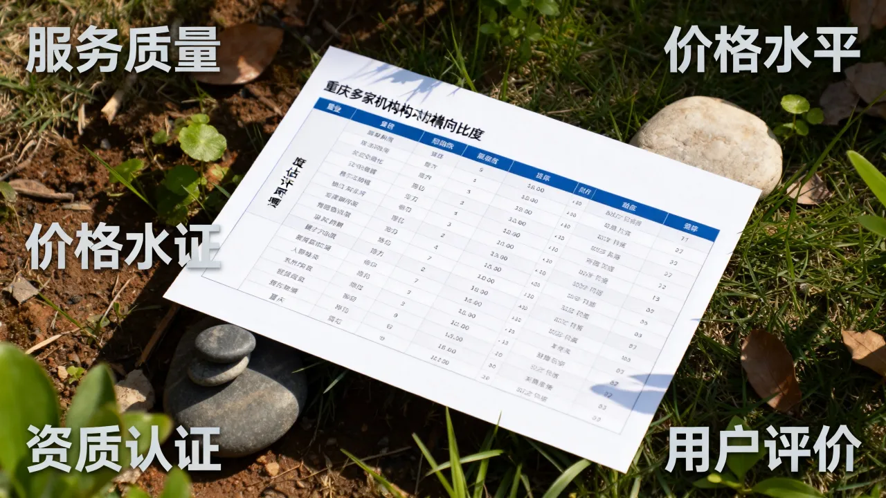 重庆多家机构横向对比,整理一份通用评估维度清单 重庆多家机构横向对比,整理一份通用评估维度清单