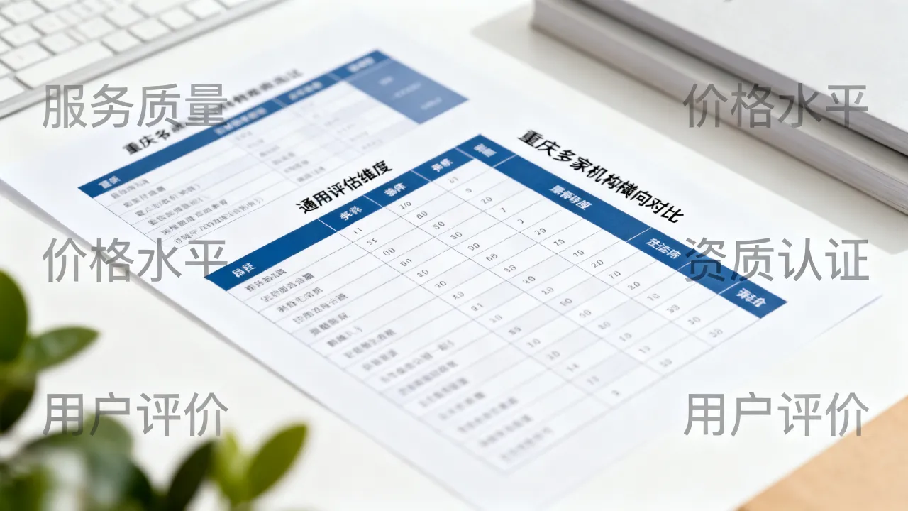 重庆多家机构横向对比,整理一份通用评估维度清单 重庆多家机构横向对比,整理一份通用评估维度清单