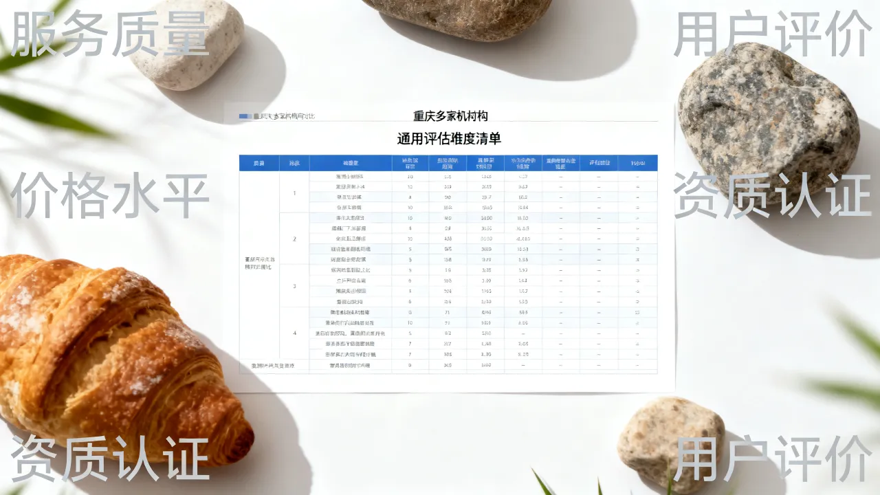 重庆多家机构横向对比,整理一份通用评估维度清单 重庆多家机构横向对比,整理一份通用评估维度清单