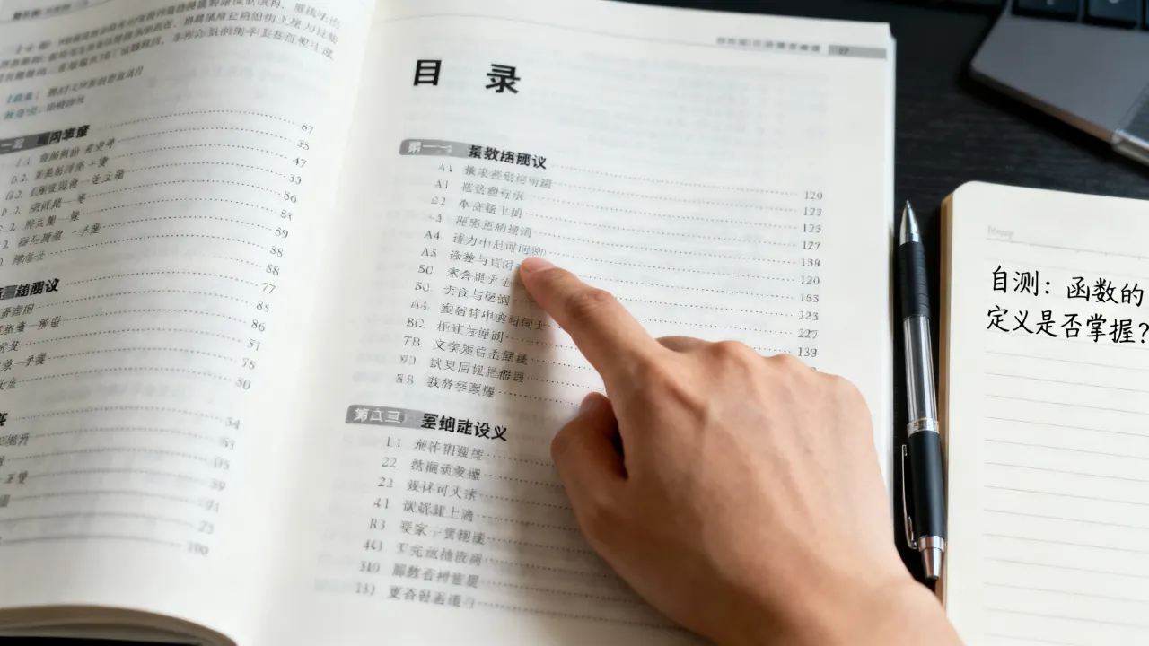 课本目录使用技巧:借助目录自测知识点掌握程度 课本目录使用技巧:借助目录自测知识点掌握程度