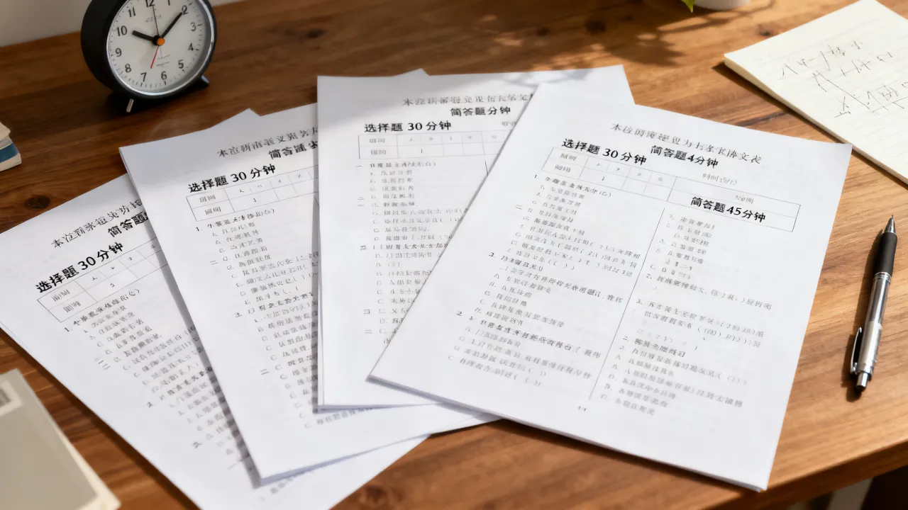 多张试卷练习，训练合理分配考场答题时间