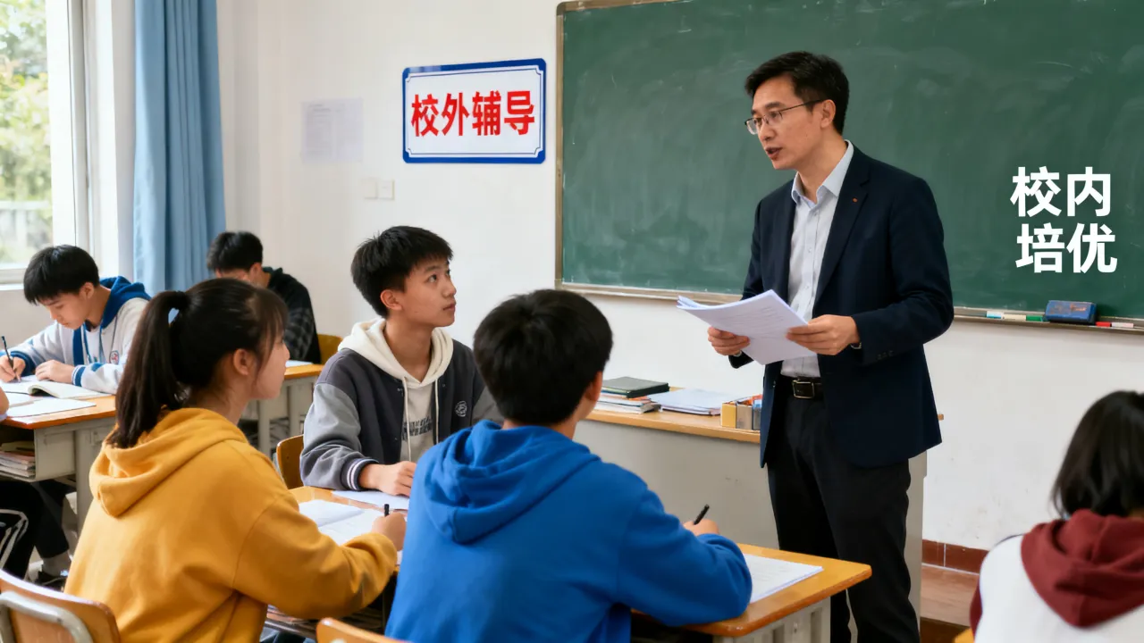 重庆沙坪坝区同时报校内培优与校外辅导，防止负担过重