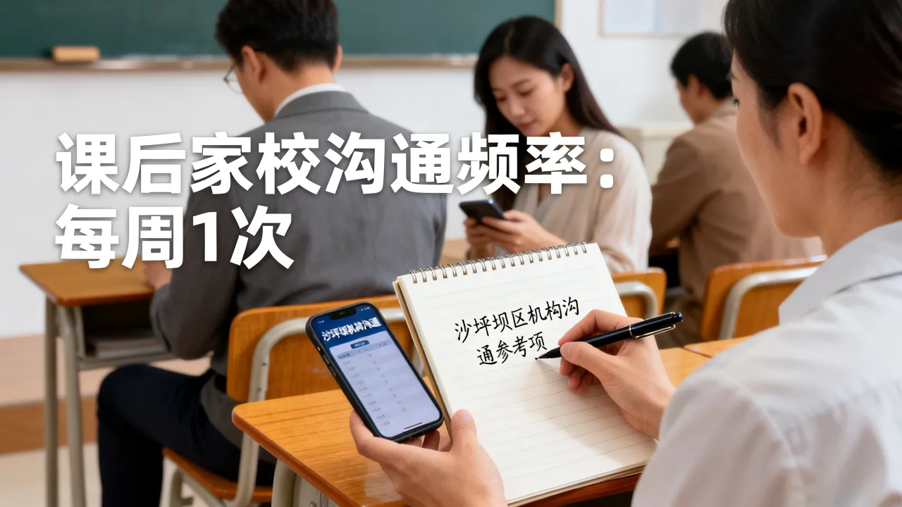 重庆沙坪坝区机构课后家校沟通频率，纳入选择参考项
