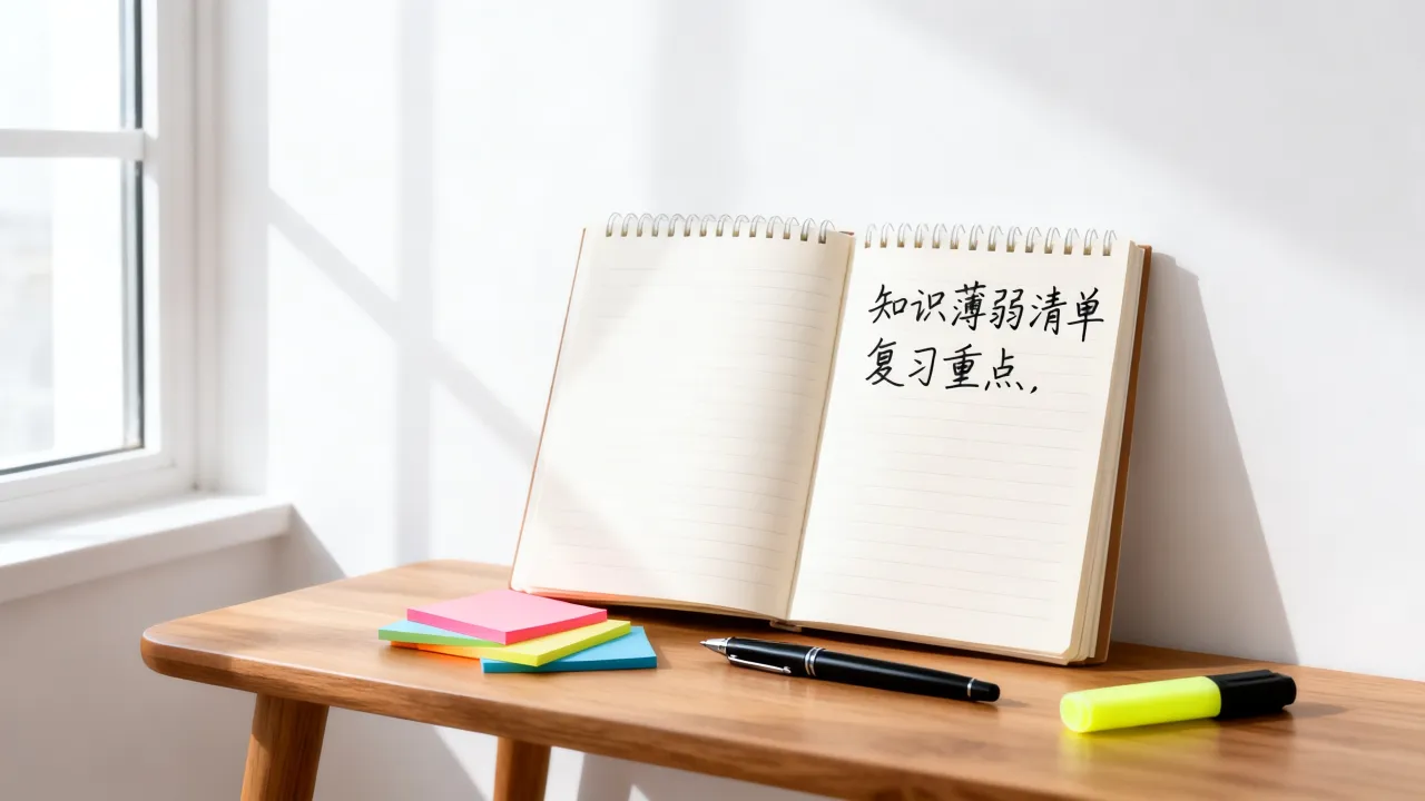建立个人知识薄弱清单，复习阶段定向查漏补缺