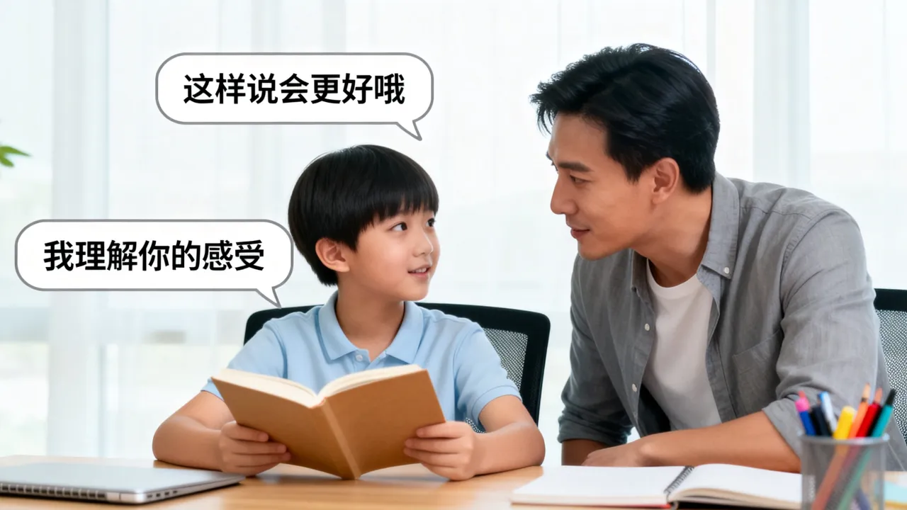 亲子沟通学习问题，避开容易引发冲突的沟通话术