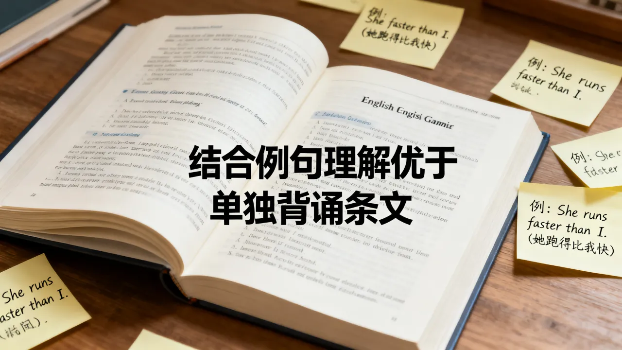 英语语法学习,结合例句理解优于单独背诵条文 英语语法学习,结合例句理解优于单独背诵条文