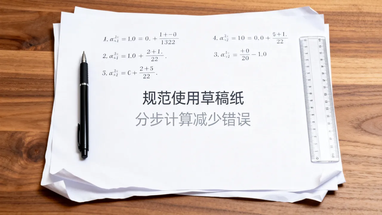数学草稿纸规范使用,减少计算粗心造成失分 数学草稿纸规范使用,减少计算粗心造成失分