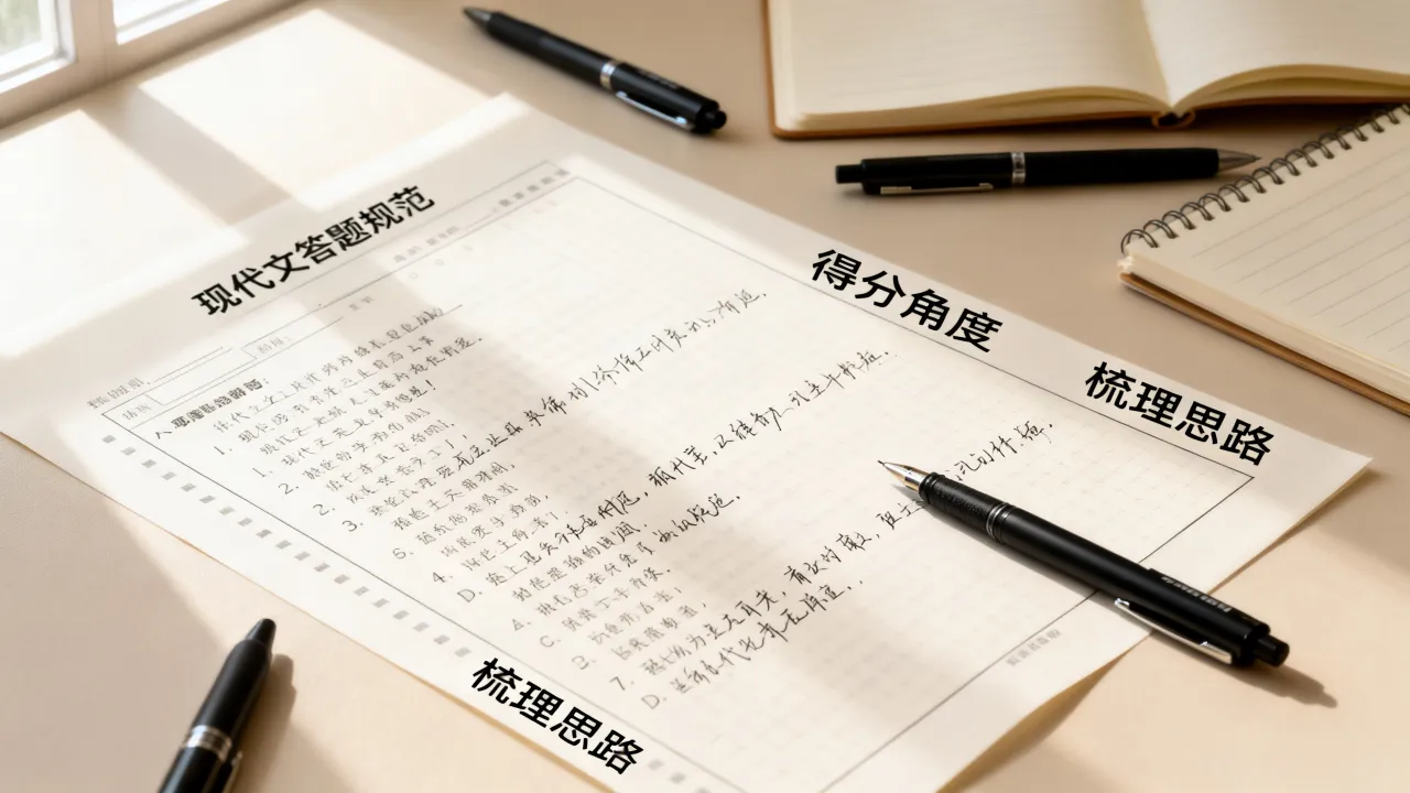 语文现代文答题规范,按照得分角度梳理思路 语文现代文答题规范,按照得分角度梳理思路