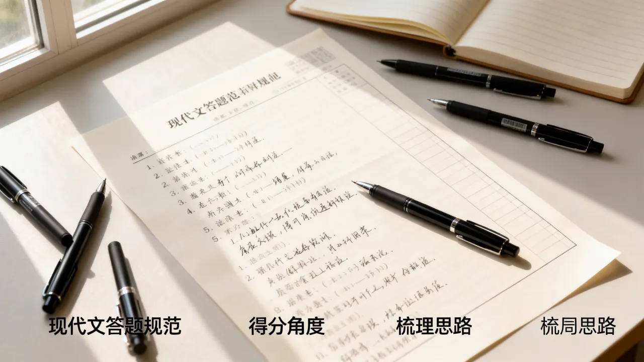 语文现代文答题规范,按照得分角度梳理思路 语文现代文答题规范,按照得分角度梳理思路