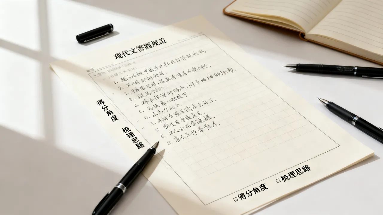 语文现代文答题规范,按照得分角度梳理思路 语文现代文答题规范,按照得分角度梳理思路