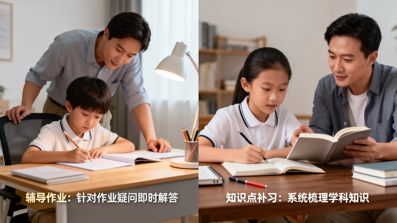重庆渝北区家教辅导作业,和知识点补习有什么区别? 重庆渝北区家教辅导作业,和知识点补习有什么区别?