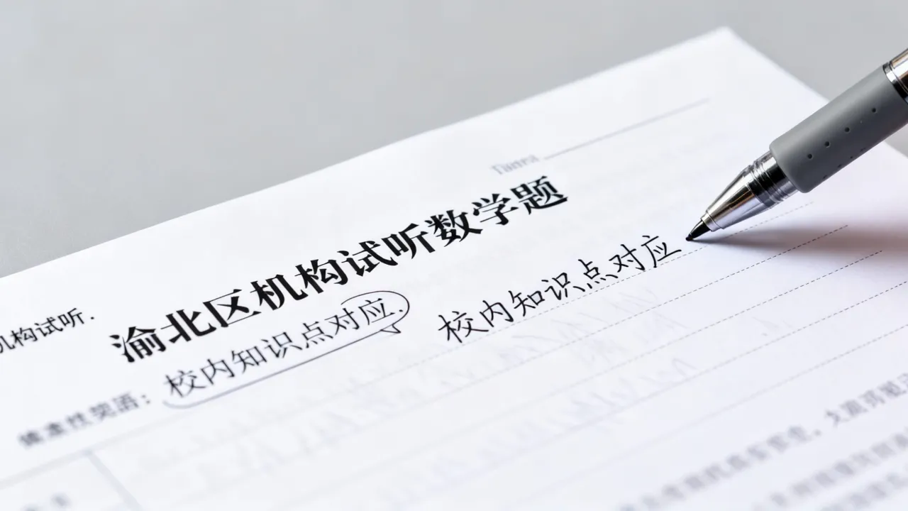 重庆渝北区机构试听题目难度,是否贴合校内学情? 重庆渝北区机构试听题目难度,是否贴合校内学情?