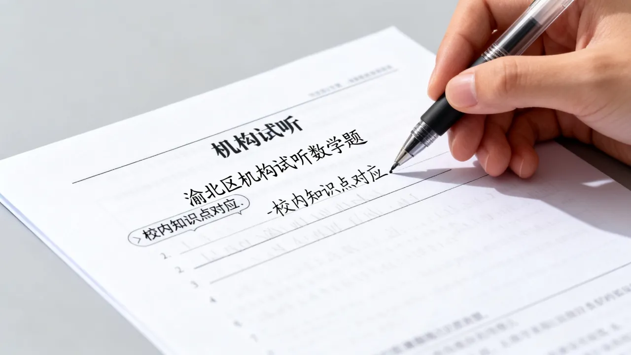 重庆渝北区机构试听题目难度,是否贴合校内学情? 重庆渝北区机构试听题目难度,是否贴合校内学情?