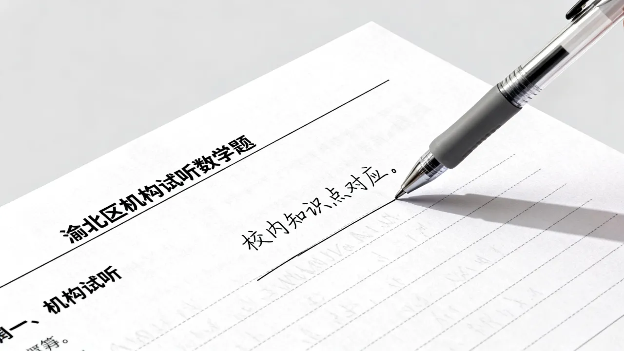 重庆渝北区机构试听题目难度,是否贴合校内学情? 重庆渝北区机构试听题目难度,是否贴合校内学情?