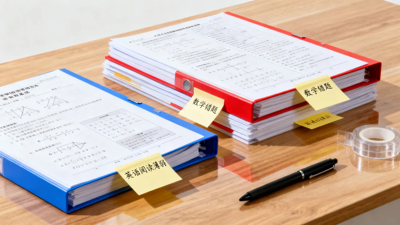 初中各科试卷整理方式,方便后期集中复盘薄弱点 初中各科试卷整理方式,方便后期集中复盘薄弱点