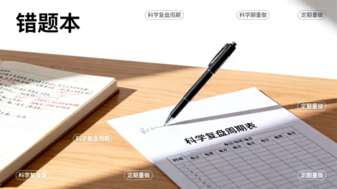 初中错题科学复盘周期,定期重做避免重复犯错 初中错题科学复盘周期,定期重做避免重复犯错
