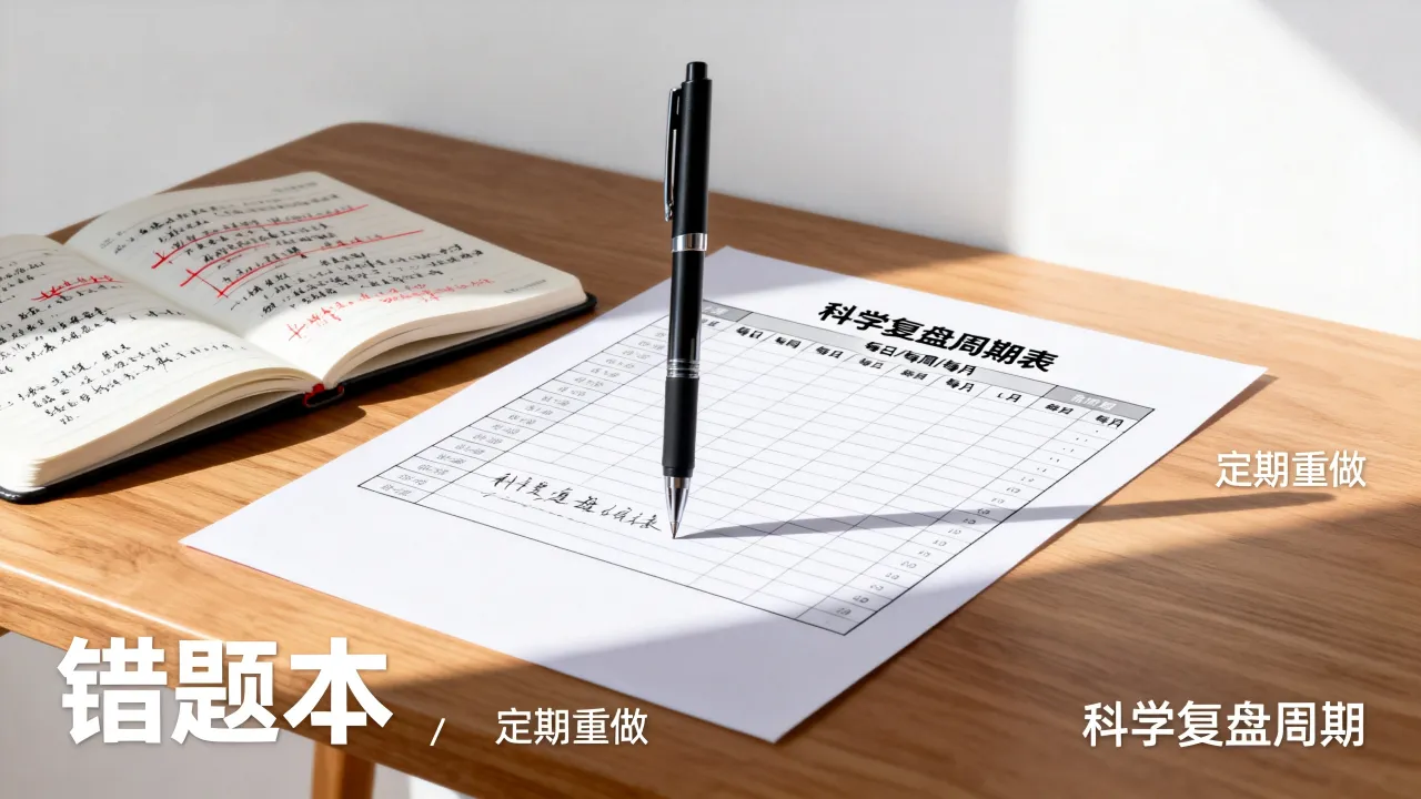 初中错题科学复盘周期,定期重做避免重复犯错 初中错题科学复盘周期,定期重做避免重复犯错