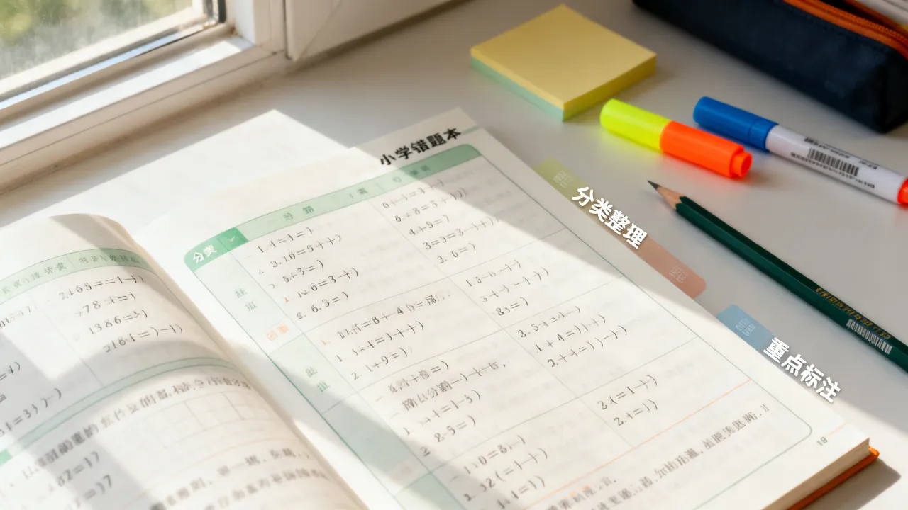 小学错题本建立思路,不要单纯机械抄写题目 小学错题本建立思路,不要单纯机械抄写题目