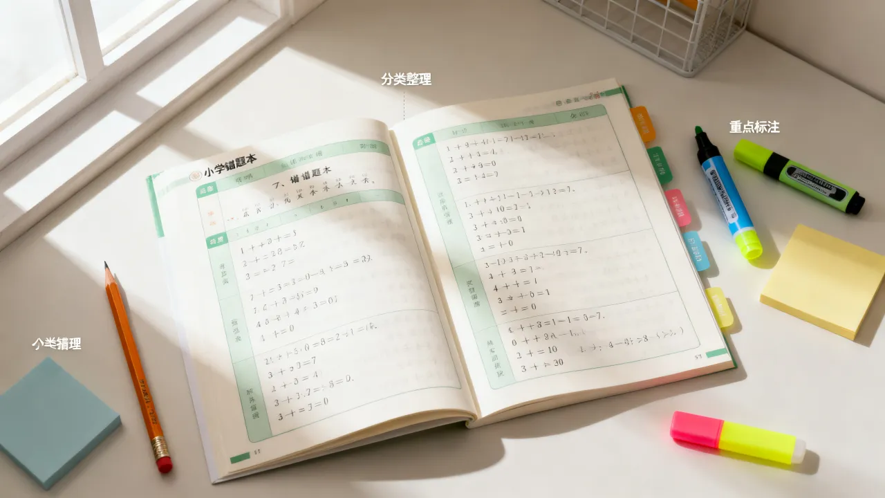小学错题本建立思路,不要单纯机械抄写题目 小学错题本建立思路,不要单纯机械抄写题目