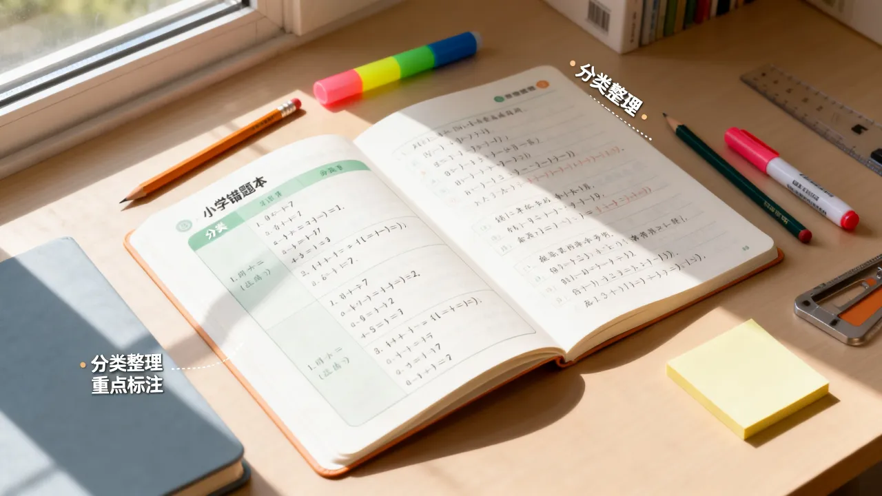 小学错题本建立思路,不要单纯机械抄写题目 小学错题本建立思路,不要单纯机械抄写题目