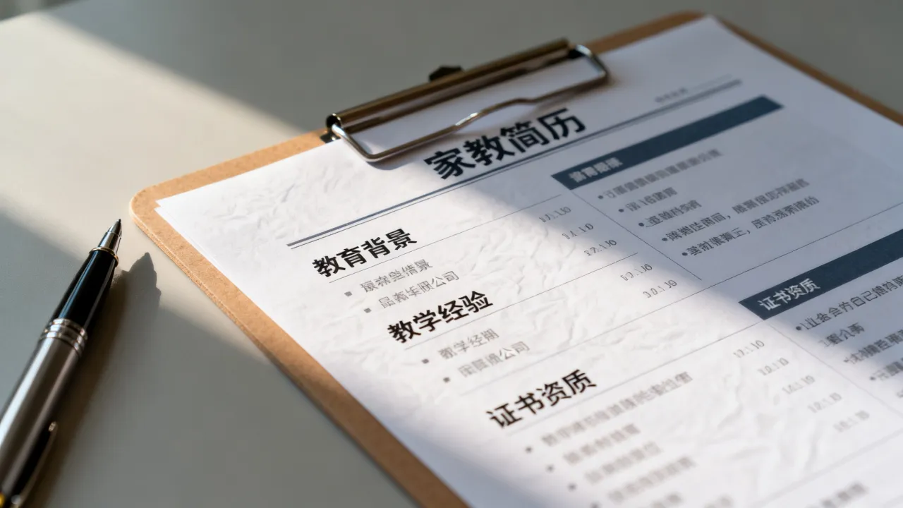家教简历该重点审核哪些内容