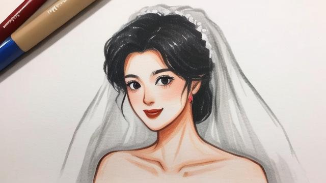 如何画出美丽的新娘子?-第1张图片-益智教育网 如何画出美丽的新娘子?-第1张图片-益智教育网