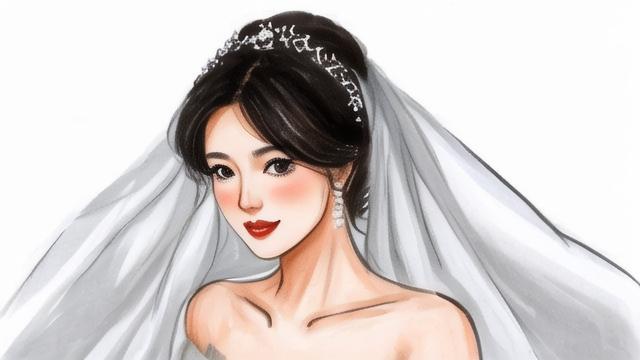 如何画出美丽的新娘子?-第2张图片-益智教育网 如何画出美丽的新娘子?-第2张图片-益智教育网